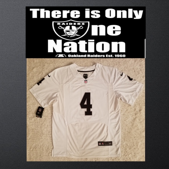 carr oakland raiders jersey